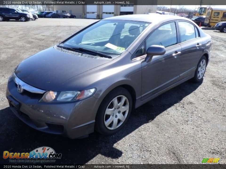 2010 Honda Civic LX Sedan Polished Metal Metallic / Gray Photo #1