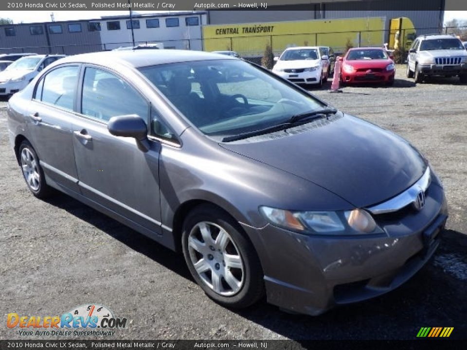 2010 Honda Civic LX Sedan Polished Metal Metallic / Gray Photo #3