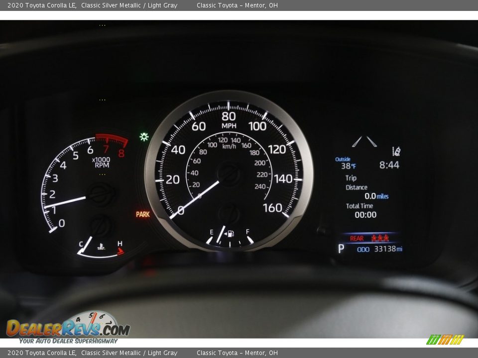 2020 Toyota Corolla LE Classic Silver Metallic / Light Gray Photo #8