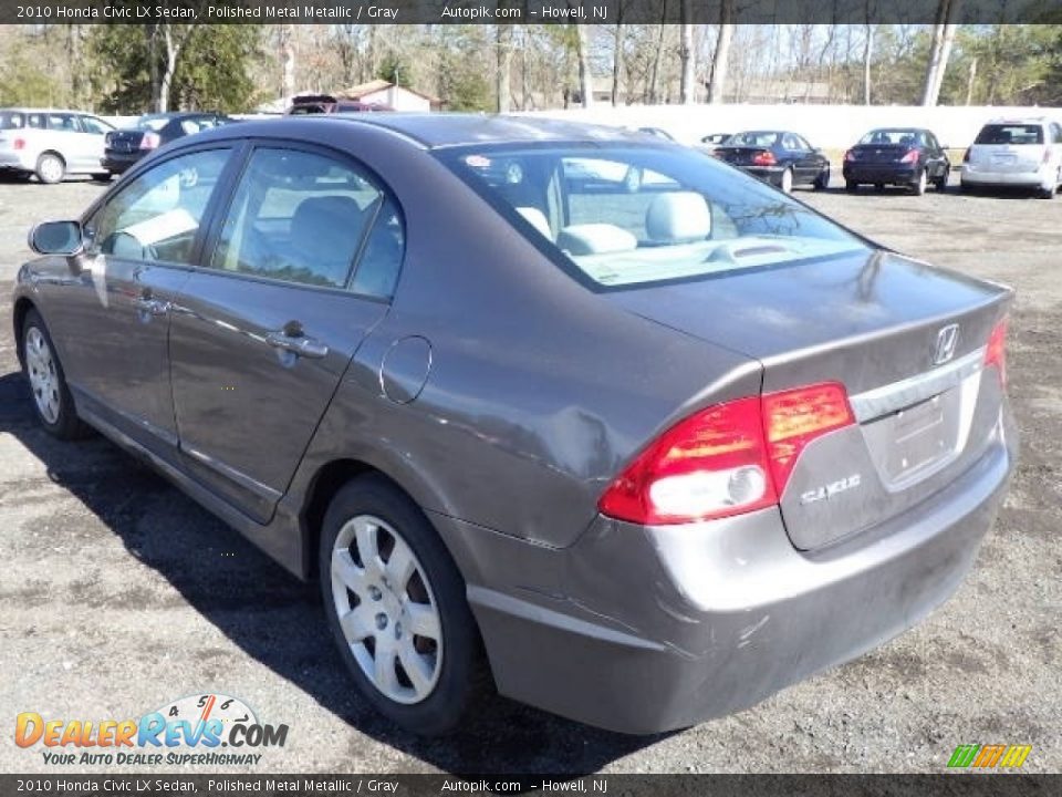 2010 Honda Civic LX Sedan Polished Metal Metallic / Gray Photo #4