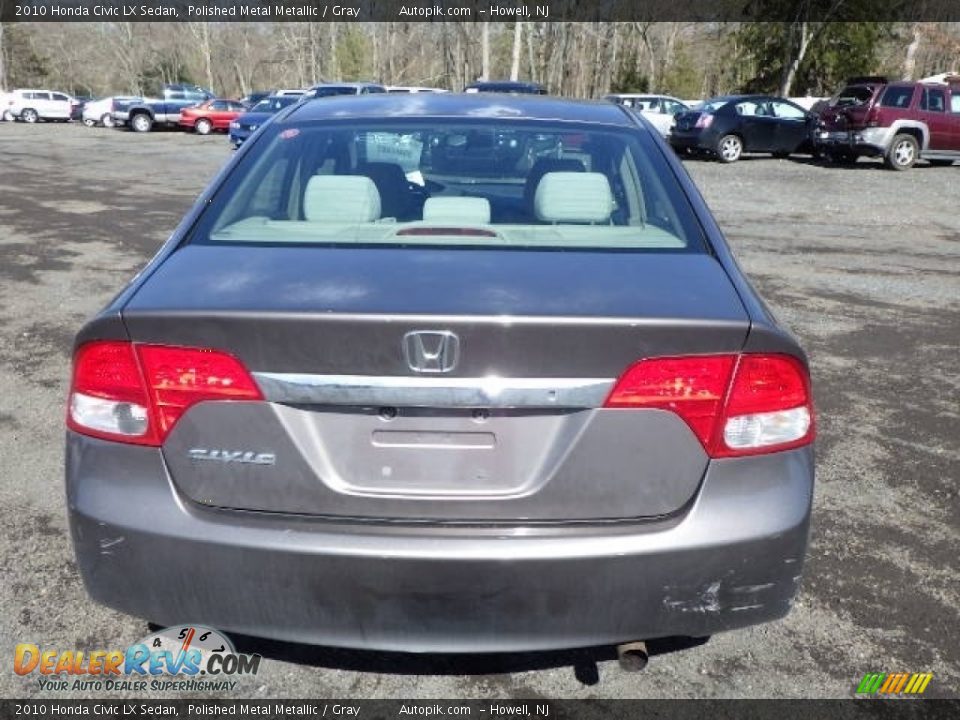 2010 Honda Civic LX Sedan Polished Metal Metallic / Gray Photo #5