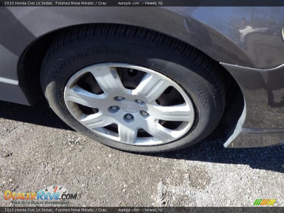 2010 Honda Civic LX Sedan Polished Metal Metallic / Gray Photo #13