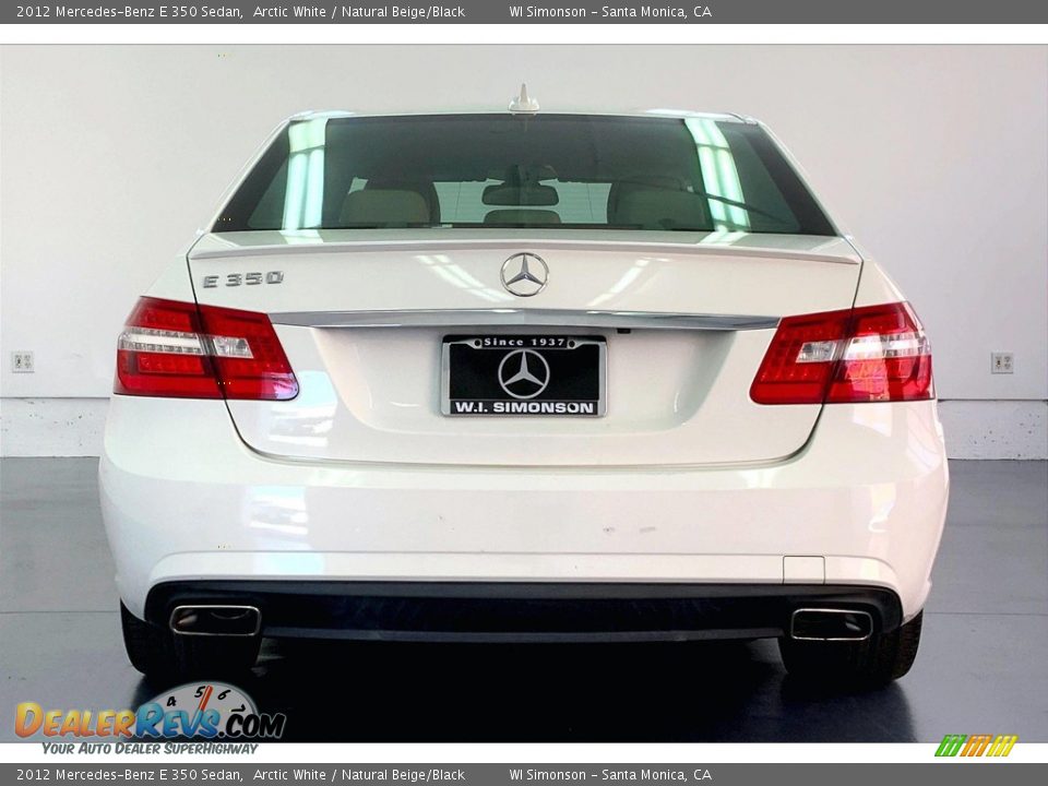 2012 Mercedes-Benz E 350 Sedan Arctic White / Natural Beige/Black Photo #3