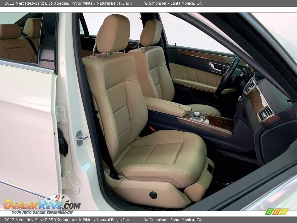 2012 Mercedes-Benz E 350 Sedan Arctic White / Natural Beige/Black Photo #6