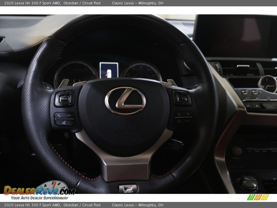 2020 Lexus NX 300 F Sport AWD Obsidian / Circuit Red Photo #7