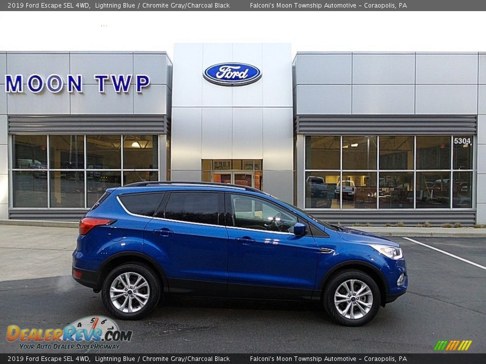 2019 Ford Escape SEL 4WD Lightning Blue / Chromite Gray/Charcoal Black Photo #1