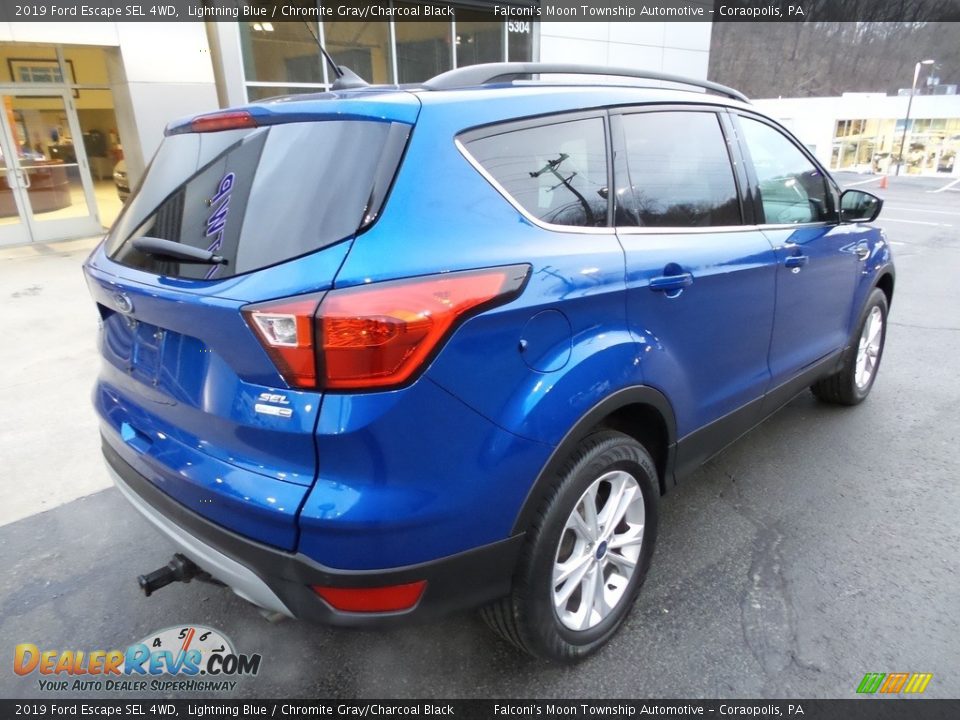 2019 Ford Escape SEL 4WD Lightning Blue / Chromite Gray/Charcoal Black Photo #2