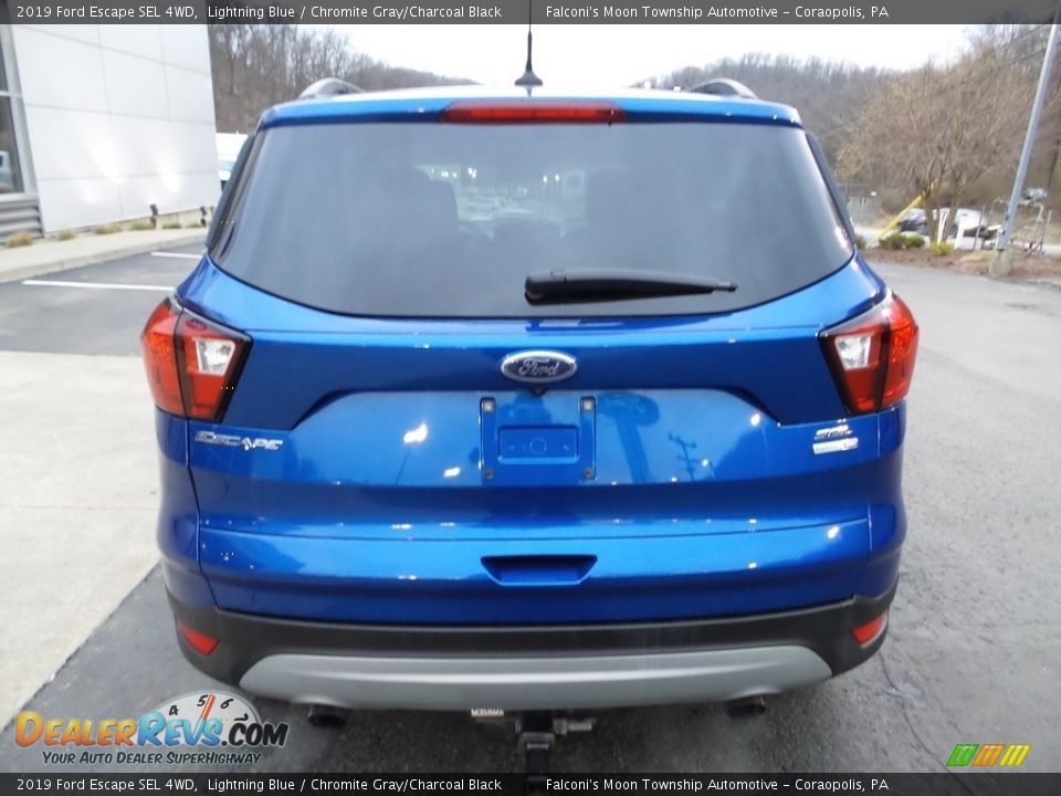 2019 Ford Escape SEL 4WD Lightning Blue / Chromite Gray/Charcoal Black Photo #3