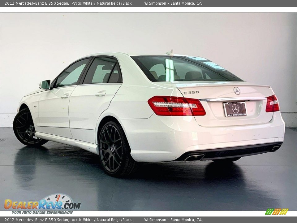 2012 Mercedes-Benz E 350 Sedan Arctic White / Natural Beige/Black Photo #10