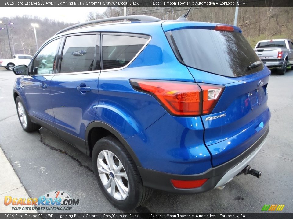 2019 Ford Escape SEL 4WD Lightning Blue / Chromite Gray/Charcoal Black Photo #5