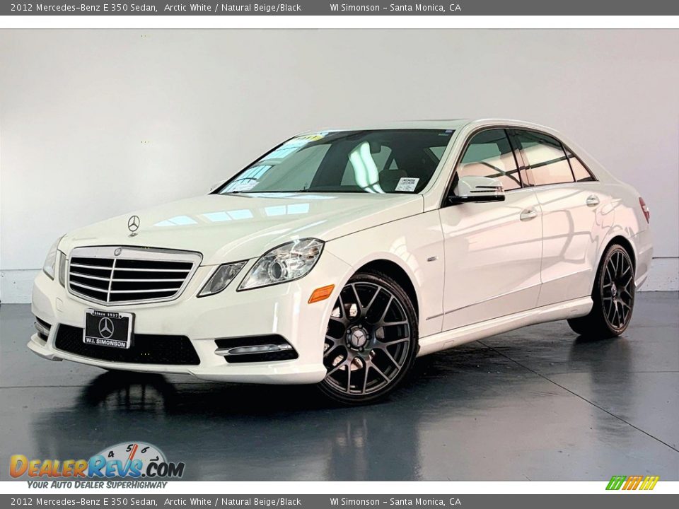 2012 Mercedes-Benz E 350 Sedan Arctic White / Natural Beige/Black Photo #12