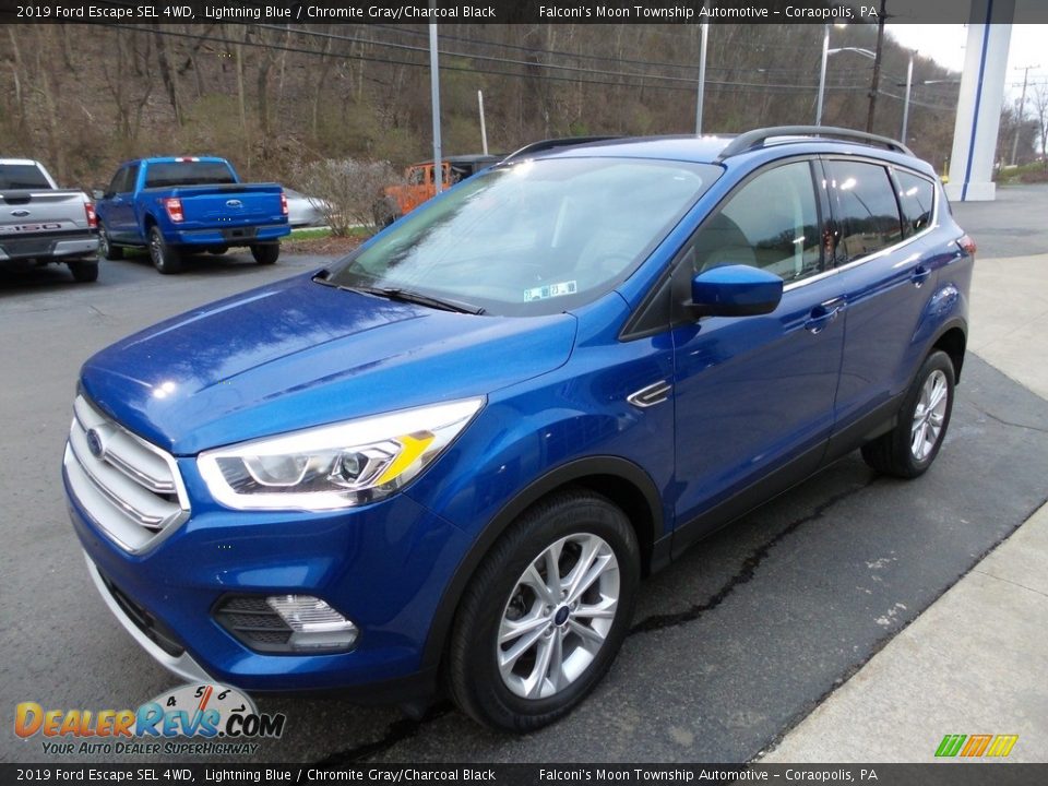 2019 Ford Escape SEL 4WD Lightning Blue / Chromite Gray/Charcoal Black Photo #7