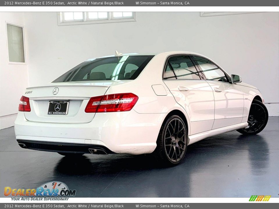 2012 Mercedes-Benz E 350 Sedan Arctic White / Natural Beige/Black Photo #13