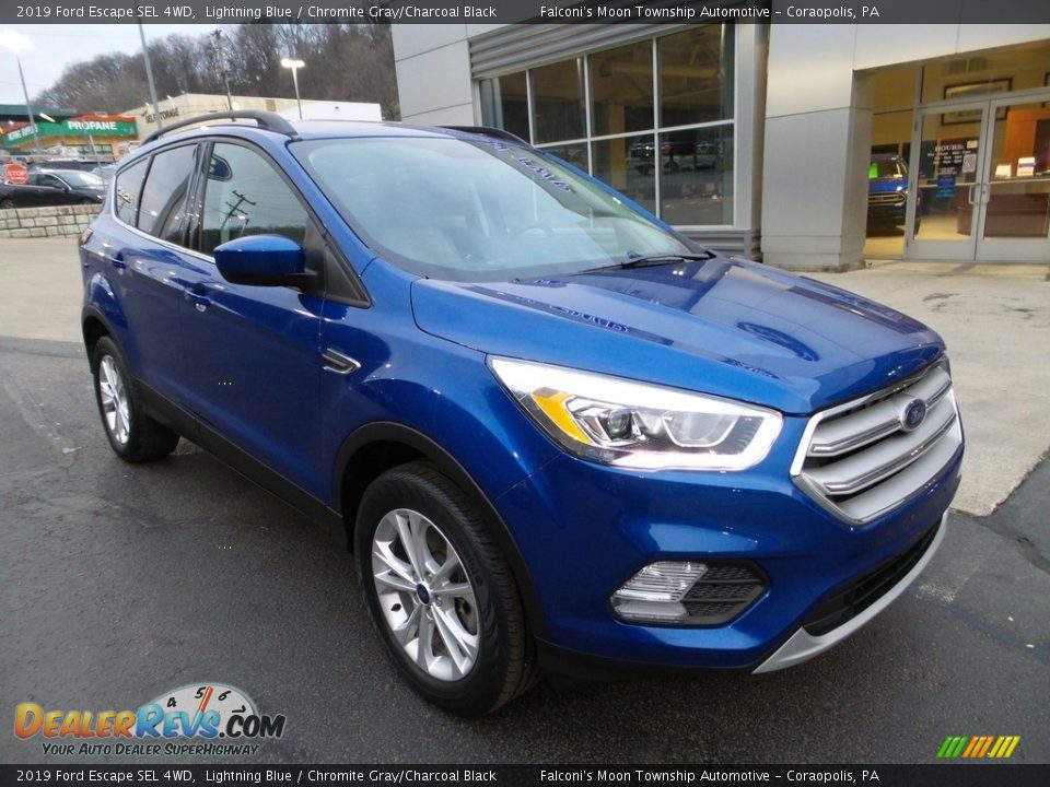 2019 Ford Escape SEL 4WD Lightning Blue / Chromite Gray/Charcoal Black Photo #9