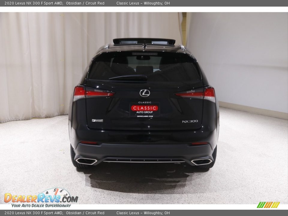 2020 Lexus NX 300 F Sport AWD Obsidian / Circuit Red Photo #24