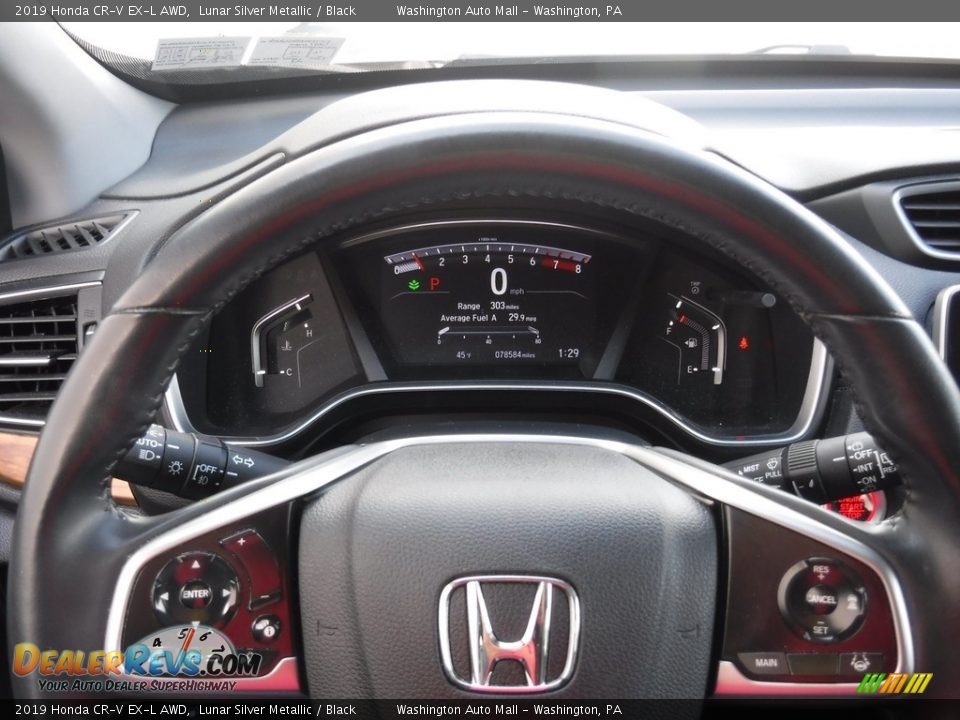 2019 Honda CR-V EX-L AWD Lunar Silver Metallic / Black Photo #24