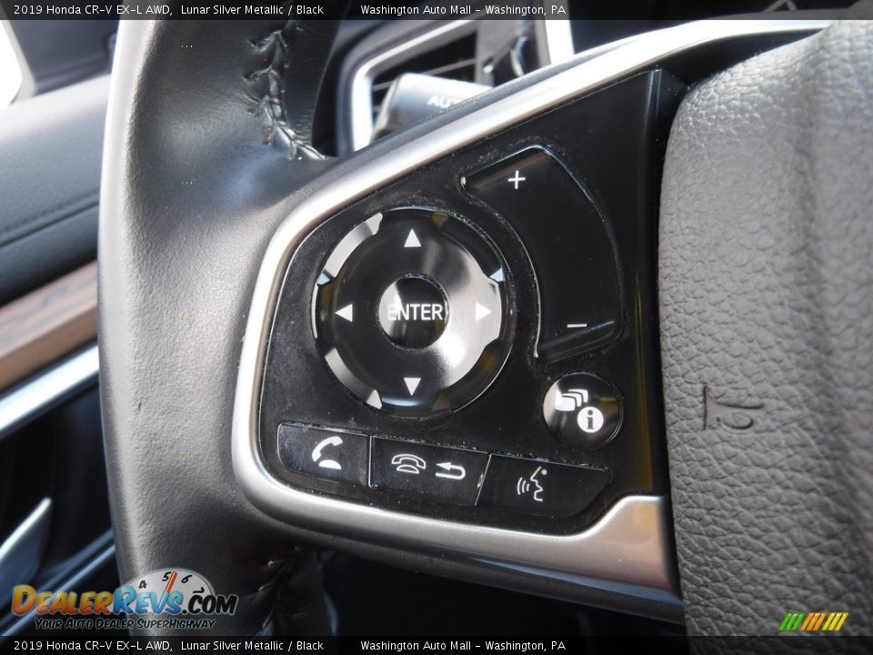 2019 Honda CR-V EX-L AWD Lunar Silver Metallic / Black Photo #25