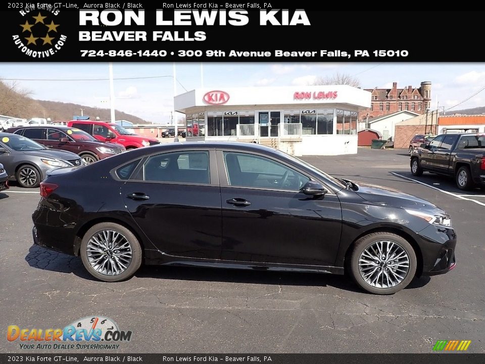 2023 Kia Forte GT-Line Aurora Black / Black Photo #1