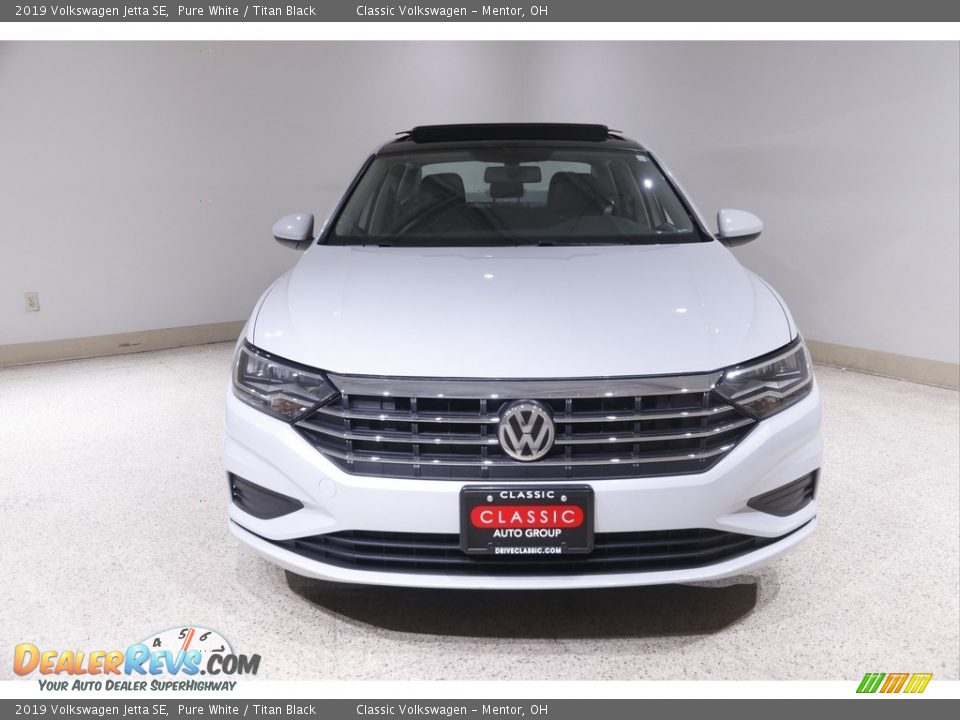 2019 Volkswagen Jetta SE Pure White / Titan Black Photo #2