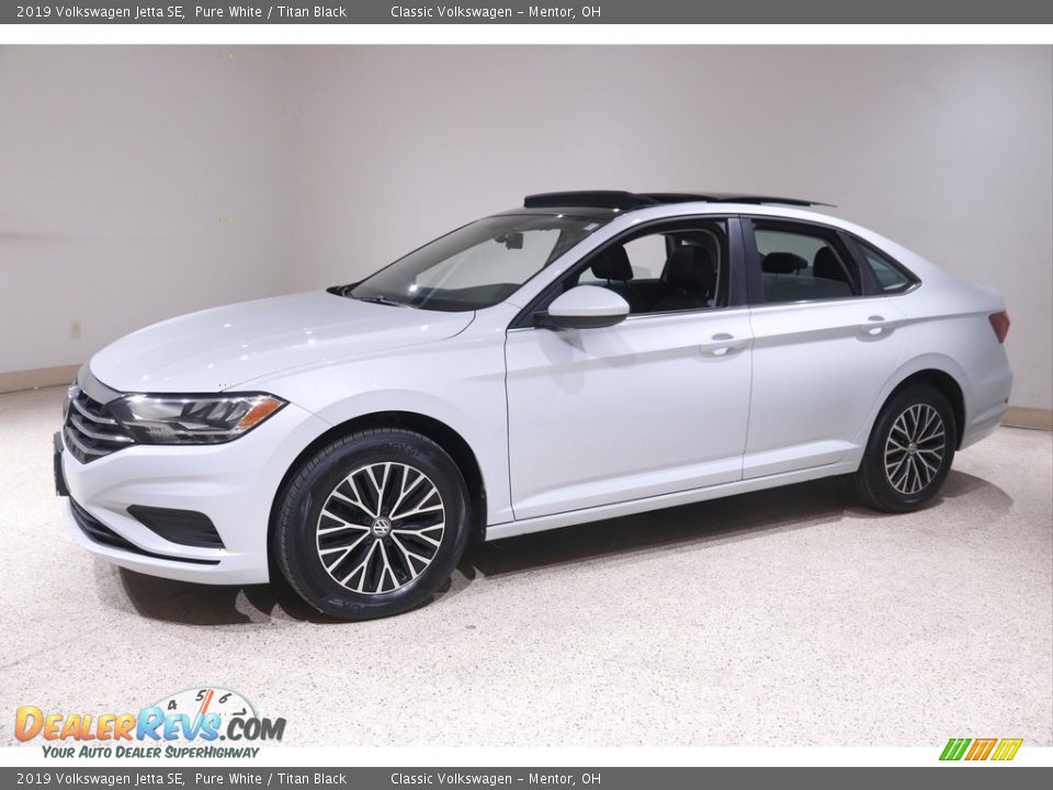 2019 Volkswagen Jetta SE Pure White / Titan Black Photo #3