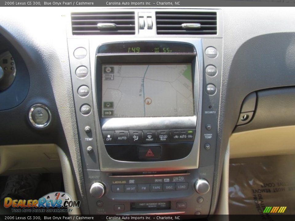2006 Lexus GS 300 Blue Onyx Pearl / Cashmere Photo #15