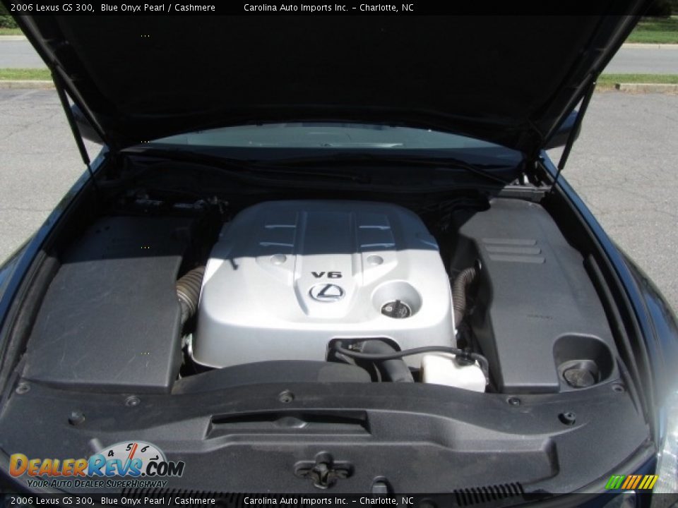 2006 Lexus GS 300 Blue Onyx Pearl / Cashmere Photo #25