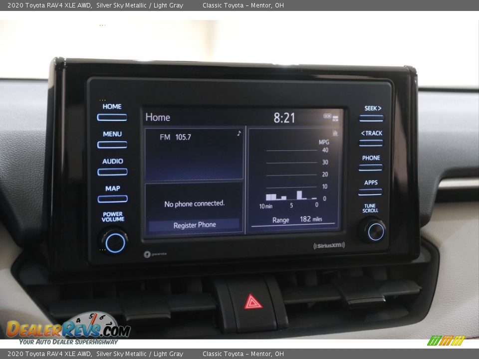 2020 Toyota RAV4 XLE AWD Silver Sky Metallic / Light Gray Photo #10