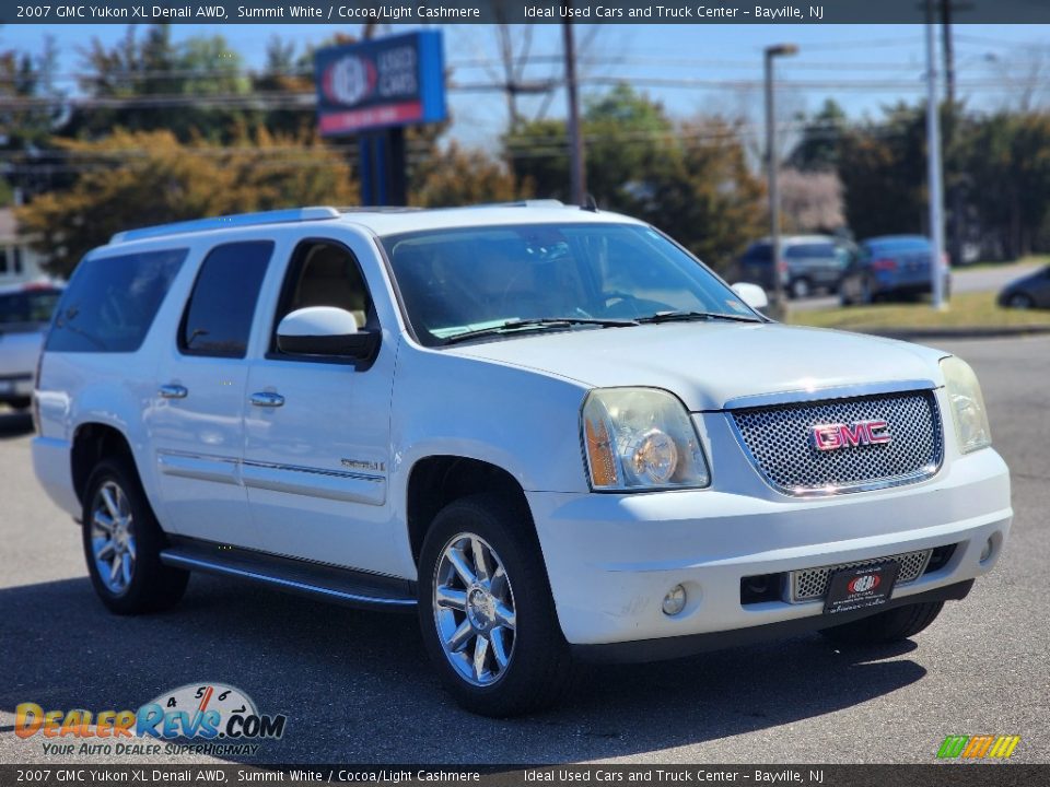 2007 GMC Yukon XL Denali AWD Summit White / Cocoa/Light Cashmere Photo #2