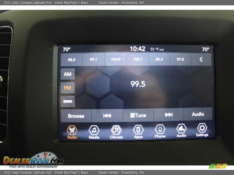 2021 Jeep Compass Latitude 4x4 Velvet Red Pearl / Black Photo #36