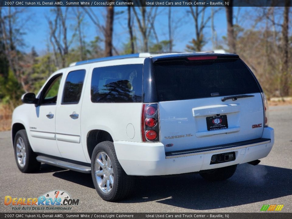 2007 GMC Yukon XL Denali AWD Summit White / Cocoa/Light Cashmere Photo #5