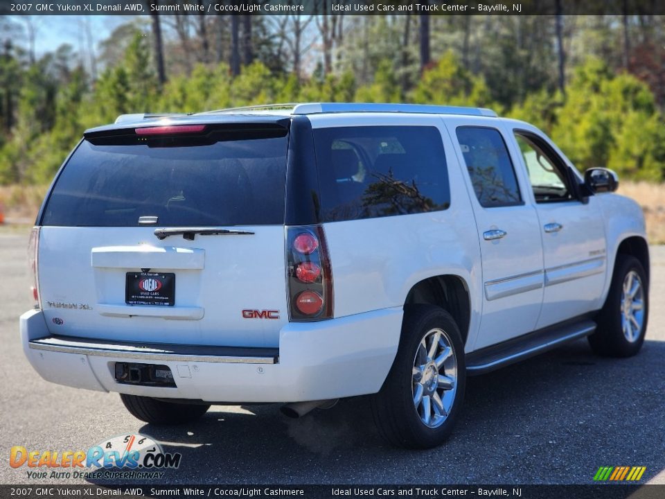 2007 GMC Yukon XL Denali AWD Summit White / Cocoa/Light Cashmere Photo #7