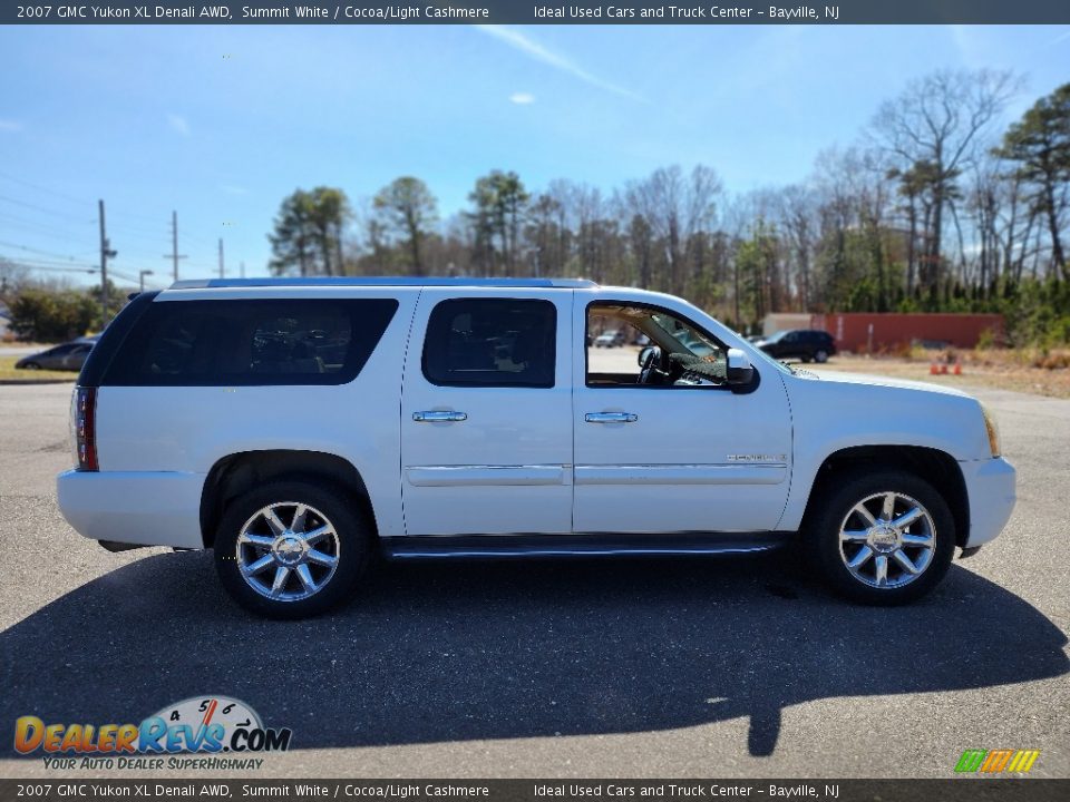 2007 GMC Yukon XL Denali AWD Summit White / Cocoa/Light Cashmere Photo #8