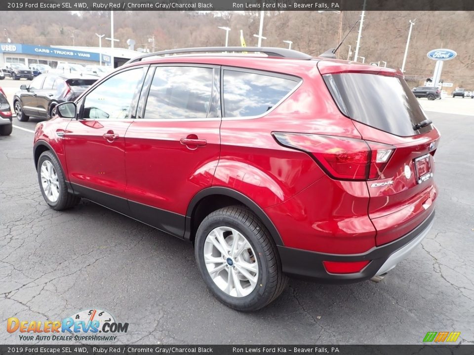 2019 Ford Escape SEL 4WD Ruby Red / Chromite Gray/Charcoal Black Photo #6