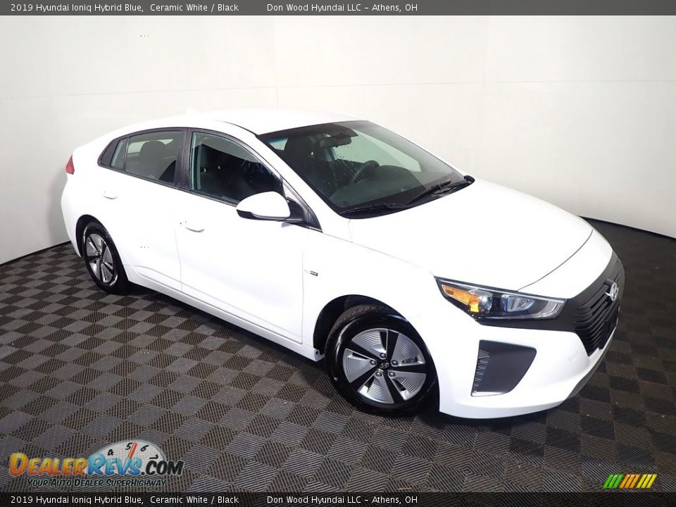 2019 Hyundai Ioniq Hybrid Blue Ceramic White / Black Photo #3