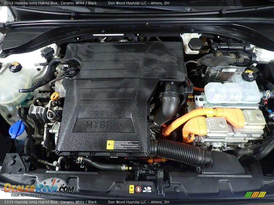2019 Hyundai Ioniq Hybrid Blue Ceramic White / Black Photo #7