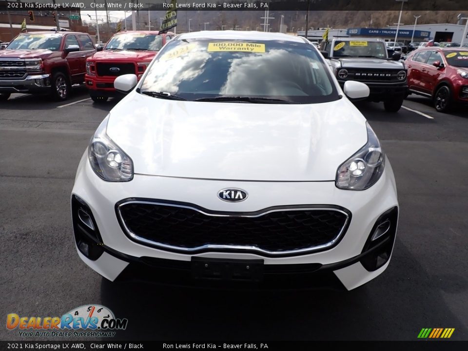 2021 Kia Sportage LX AWD Clear White / Black Photo #3
