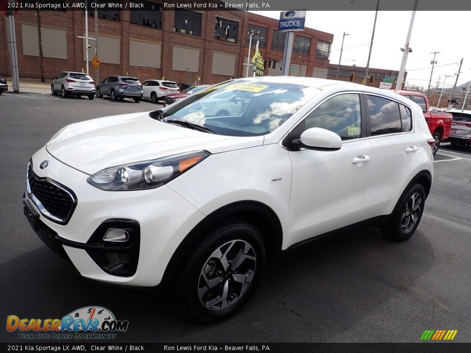 2021 Kia Sportage LX AWD Clear White / Black Photo #4