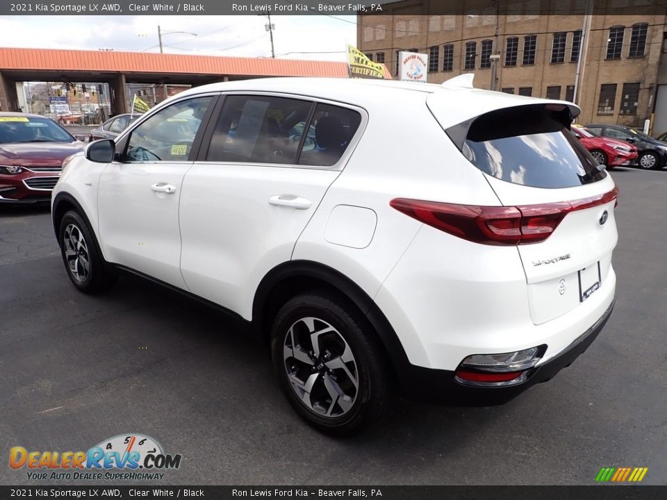 2021 Kia Sportage LX AWD Clear White / Black Photo #6