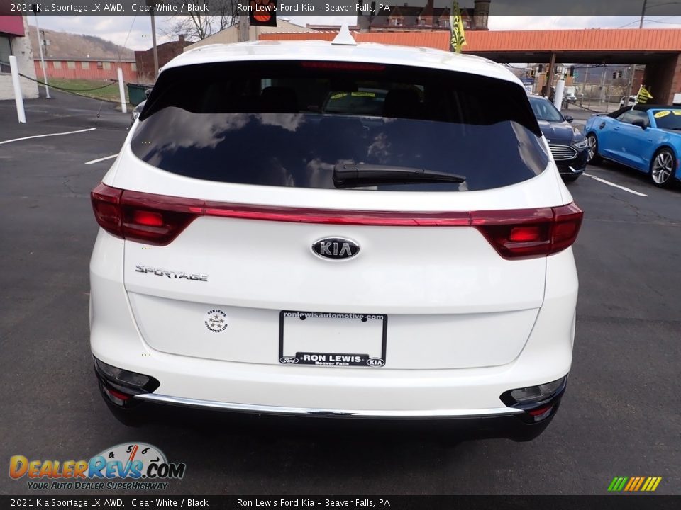 2021 Kia Sportage LX AWD Clear White / Black Photo #7