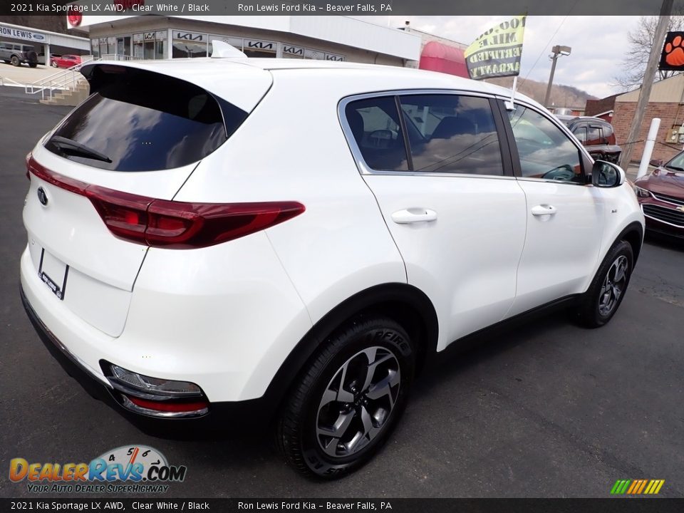 2021 Kia Sportage LX AWD Clear White / Black Photo #8