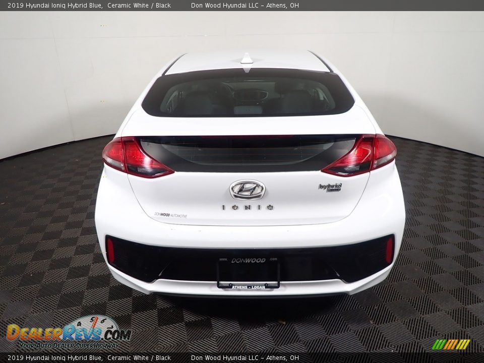 2019 Hyundai Ioniq Hybrid Blue Ceramic White / Black Photo #13