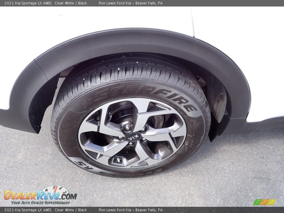 2021 Kia Sportage LX AWD Clear White / Black Photo #9