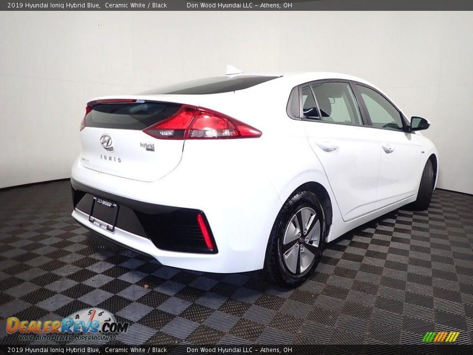 2019 Hyundai Ioniq Hybrid Blue Ceramic White / Black Photo #16