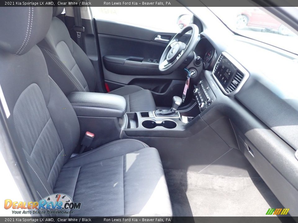 2021 Kia Sportage LX AWD Clear White / Black Photo #11