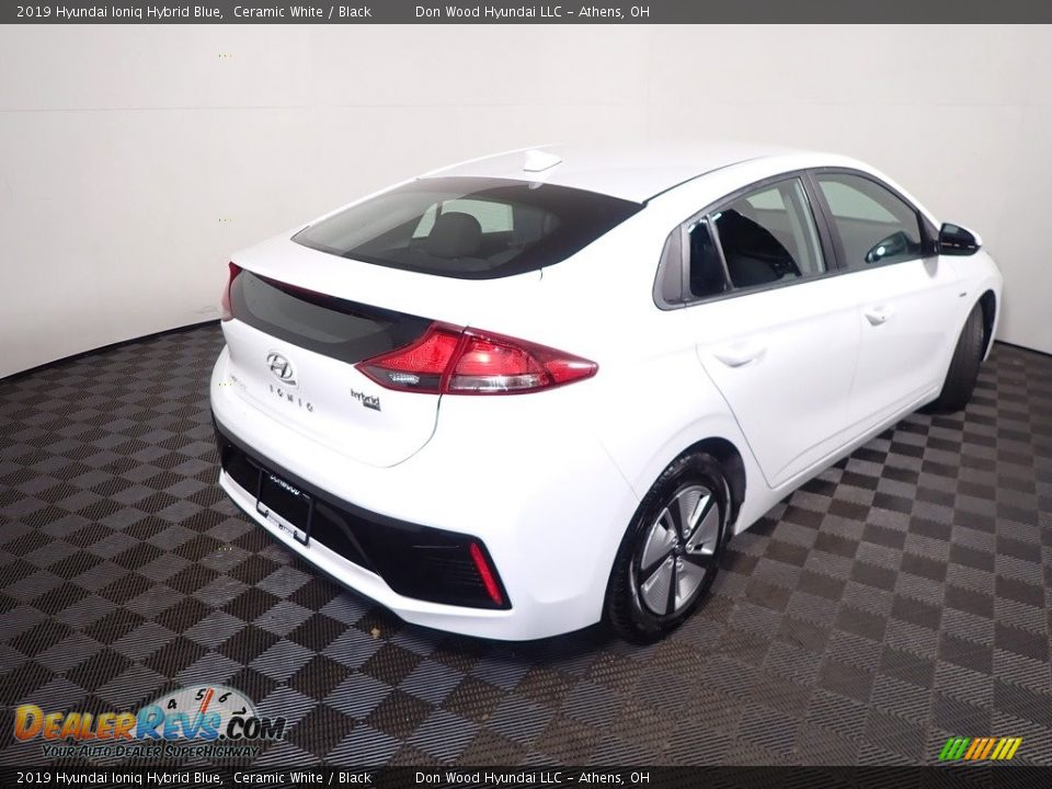 2019 Hyundai Ioniq Hybrid Blue Ceramic White / Black Photo #17
