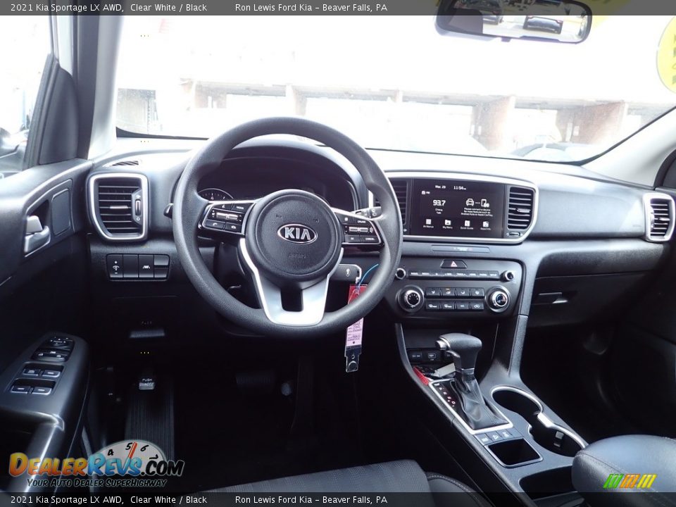 2021 Kia Sportage LX AWD Clear White / Black Photo #13