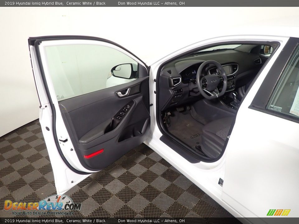 2019 Hyundai Ioniq Hybrid Blue Ceramic White / Black Photo #18