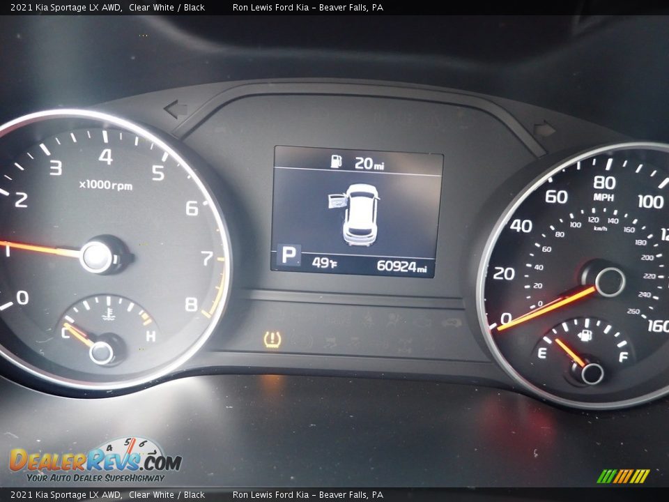2021 Kia Sportage LX AWD Clear White / Black Photo #16