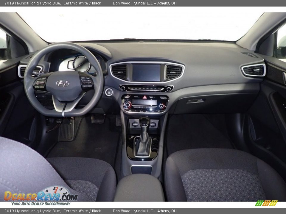 2019 Hyundai Ioniq Hybrid Blue Ceramic White / Black Photo #22