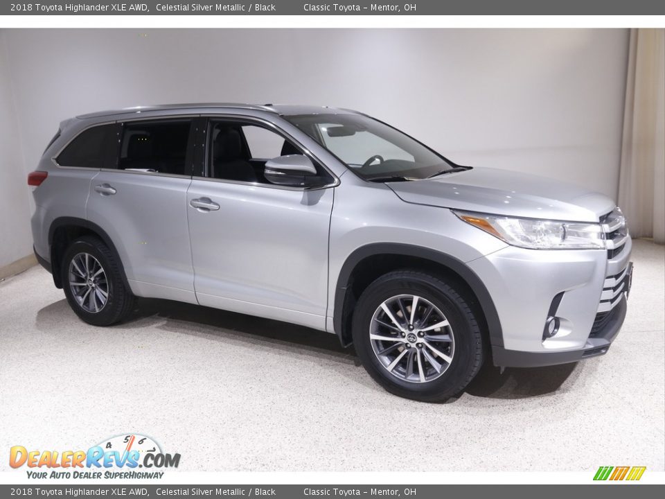 2018 Toyota Highlander XLE AWD Celestial Silver Metallic / Black Photo #1
